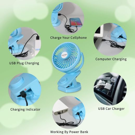 Picture of ADDSMILE Battery Operated Clip On Fan