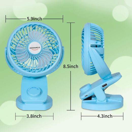 Picture of ADDSMILE Battery Operated Clip On Fan